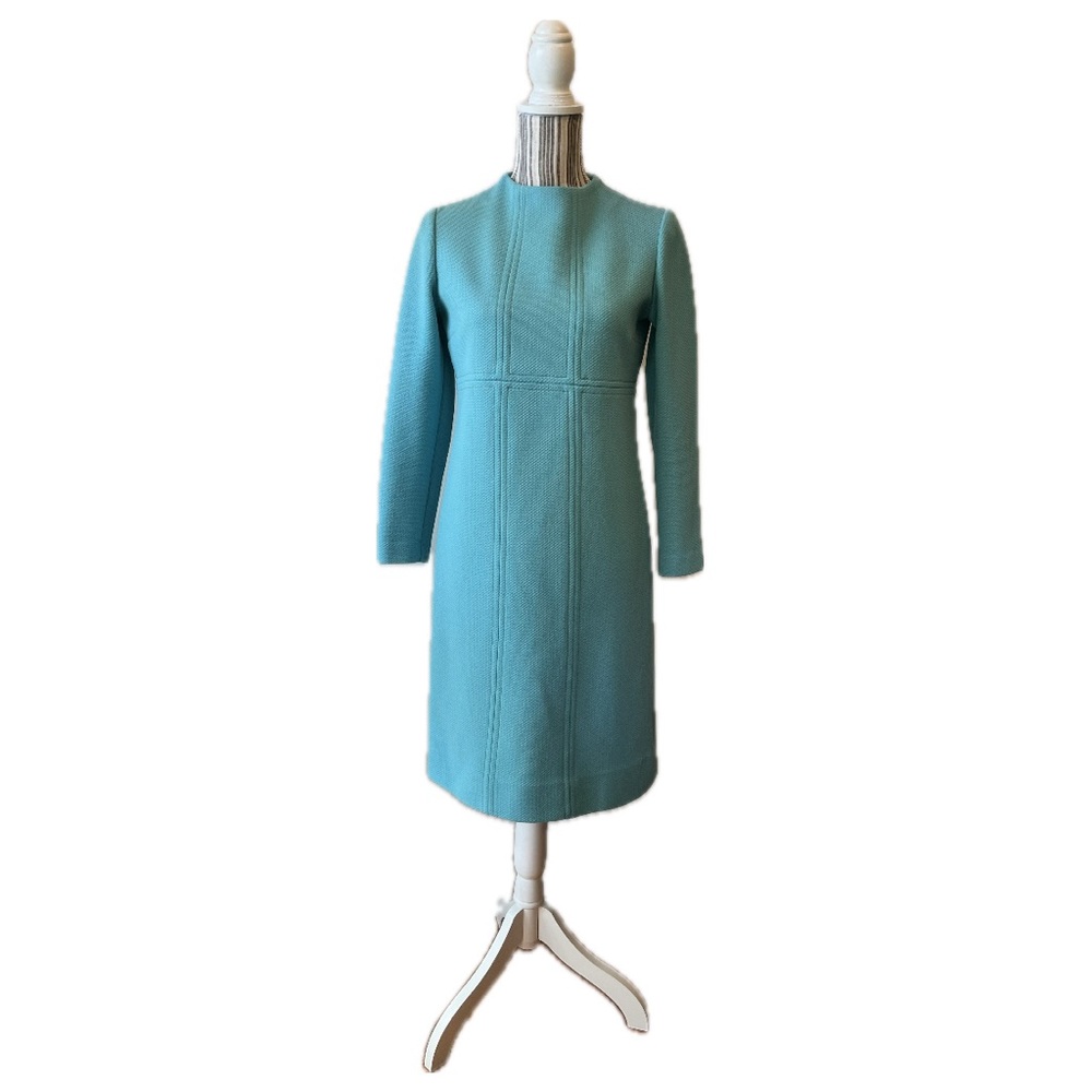 Vintage Long Sleeve Dress by Brand in Teal